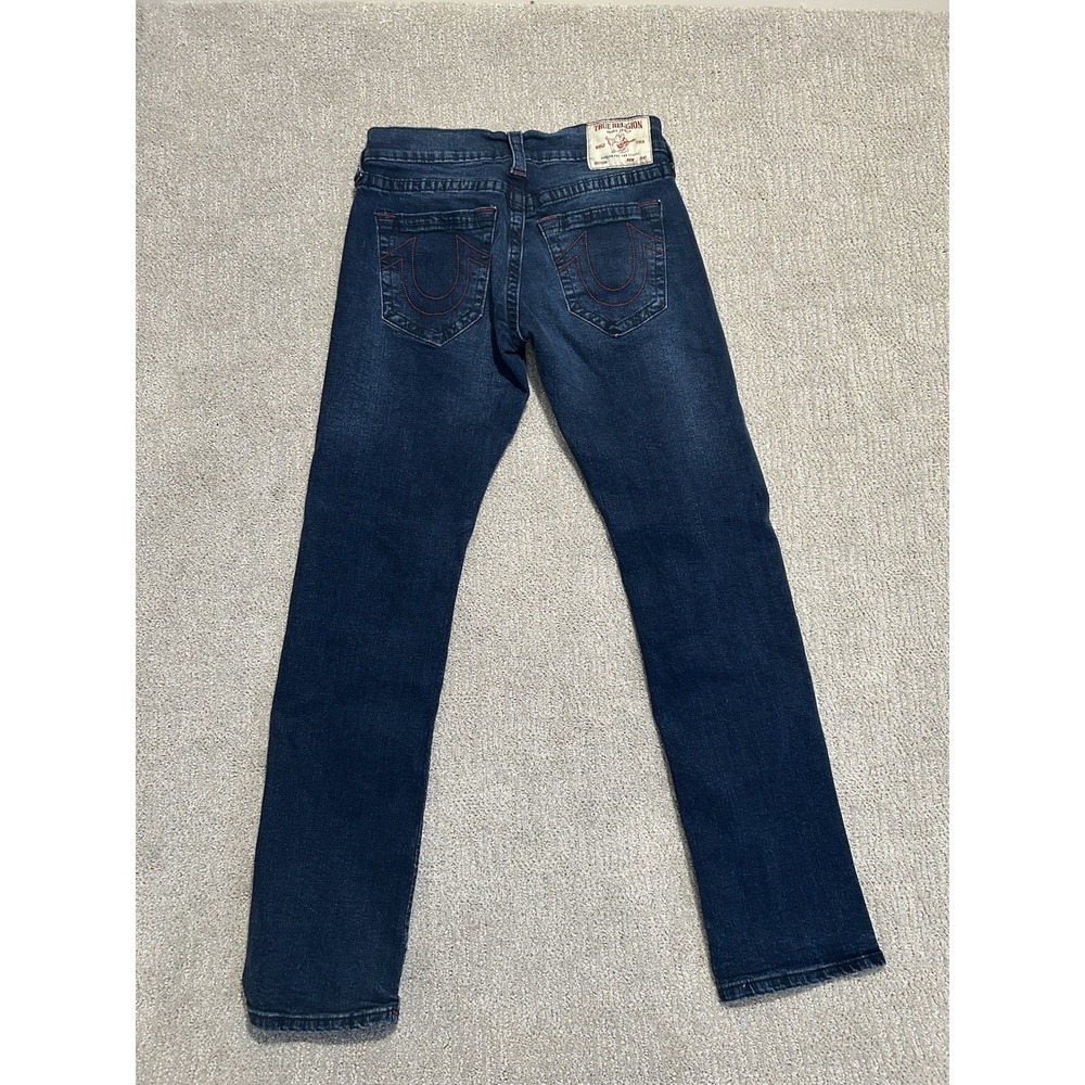 True Religion Ricky Flap Relaxed Straight Denim‎ Blue Jeans Men's Sz 29